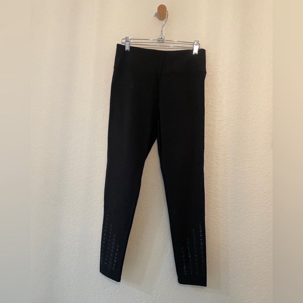 Chico’s - Zenergy Black Leggings with Studded Detail